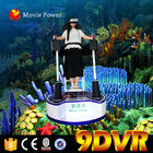 9D 활동 영화관 360 정도 200kg를 위로 서 있는 비디오 게임 백색 9d VR 영화관