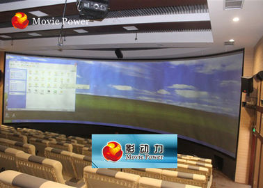 100-200명의 사람들을 위한 큰 360 정도 스크린 4D 영화관 4D 시뮬레이터