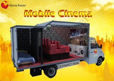 동적 키노 5d 트럭 모바일 영화 영화관 7d 홀로그램 영사기 의자 이동 좌석
