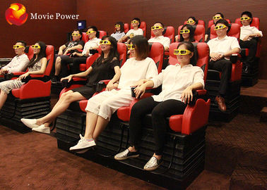 까맣고/백색/빨강 좌석 4D 영화관, 유원지를 위한 가상 현실 장비