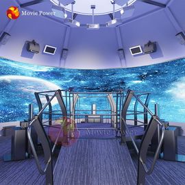 방 크기 360 정도 스크린 자전 플랫폼 궤도 영화관 4D 5D 극장