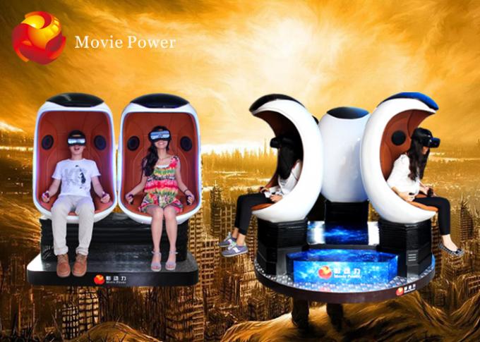 3 롤러코스터를 위한 좌석 360 가상 현실 9D VR 영화관 오두막 1