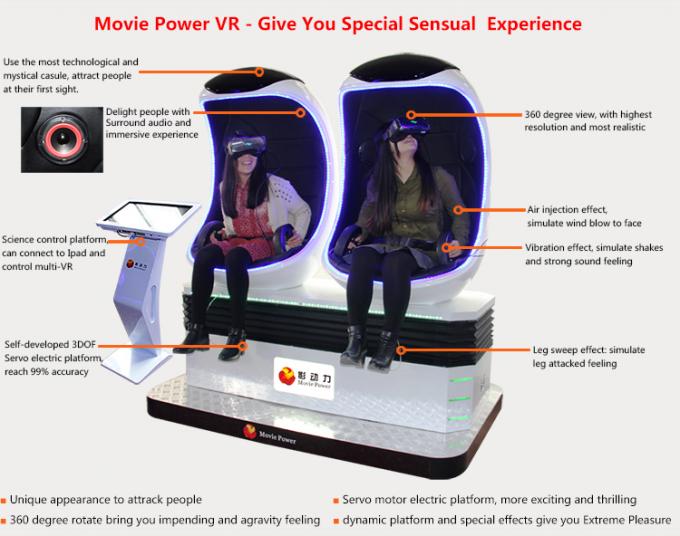 디자인 전기 220V 9D VR 시뮬레이터를 360도 영화와 상호 작용하는 게임 요약하십시오 0