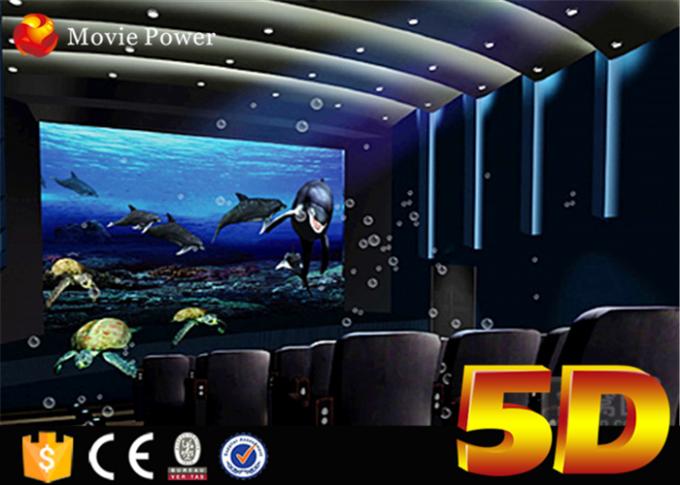 국부적으로 제조 4D 극장 체계 큰 구부려진 스크린과 비 거품 눈 효력 0