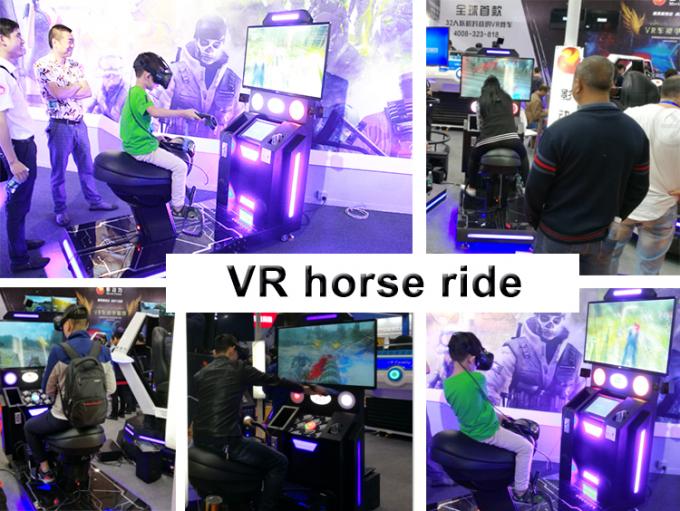 가상 현실 영화관을 쏘는 차가운 동의 단일 좌석 HTV VIVE 유리 VR 경마 시뮬레이터 0