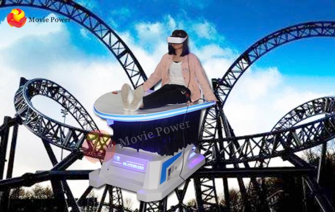 테마 파크 9D 시뮬레이터 VR 게임 기계 롤러코스터 의자 0