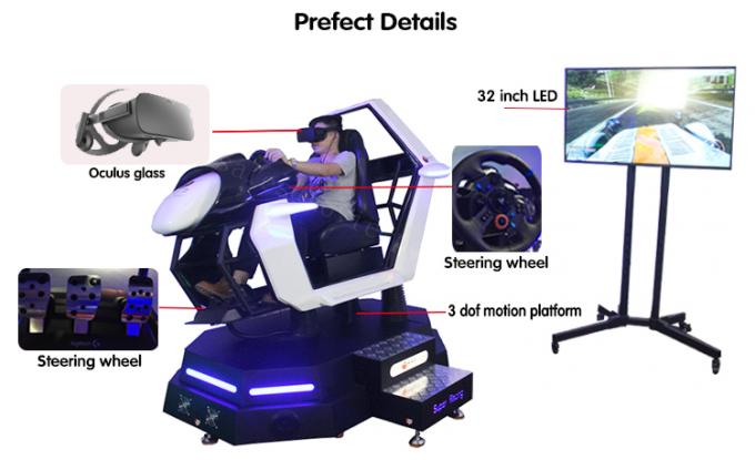 뜨거운 VR 9D 자동차 운전 자동차 경주 시뮬레이터 9D 상호 작용하는 온라인 스포츠 게임 아이들 성인 경험 1