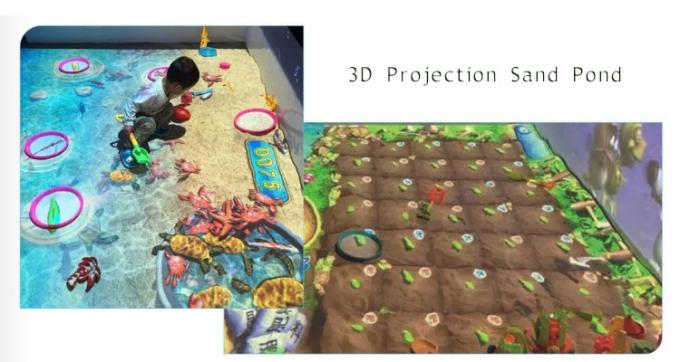 450W 가상 현실 시뮬레이터 홀로그램 모래 연못 3D 비디오 게임 상호 작용하는 투상 0