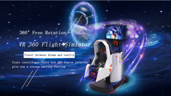롤러 코스터 360 모의 비행 장치 / 9d Vr 모션 시뮬레이터 의자 유리 섬유 재료 0