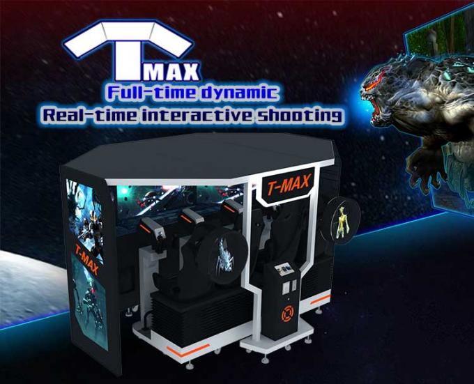 5D Tmax 아케이드 영상 총 레이저 총격사건 시뮬레이터 게임 기계 검정 색깔 0