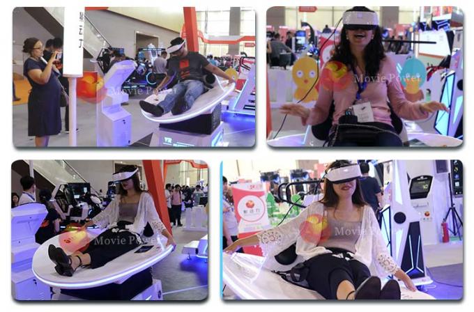 유원지를 위한 오싹하는 게임 경험 가상 현실 게임 기계 동의 의자 VR 시뮬레이터 롤러코스터 4