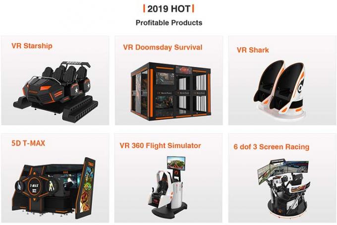 유원지를 위한 오싹하는 게임 경험 가상 현실 게임 기계 동의 의자 VR 시뮬레이터 롤러코스터 19