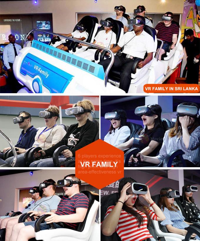사업 대중적인 6 좌석 가족 총 총격사건 게임 상호 작용하는 VR 9D 시뮬레이터 0