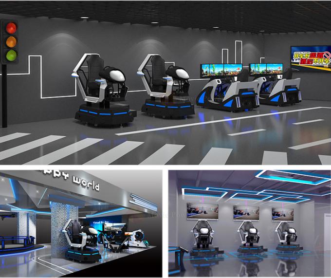9D 시뮬레이터 전기 플랫폼 자동차 레이싱 게임 시뮬레이터를 경주하는 실내 운동장 자동차 VR 1