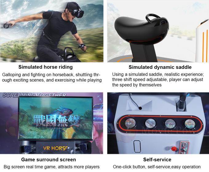 시뮬레이션을 경주하는 동전 작동식의 게임 VR 가상 현실 모의 장치 말 9D 경험 게임 1