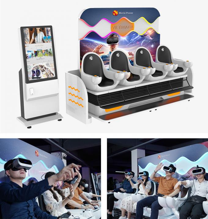 최대 진짜 가상 현실 경험 9D VR 계란 의자 영화관 시뮬레이터 9D VR 0