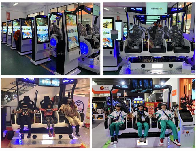 쇼핑몰을 위한 쌍 방향 게임을 촬영하는 3 자리 360' 9D VR 상영관 의자 2