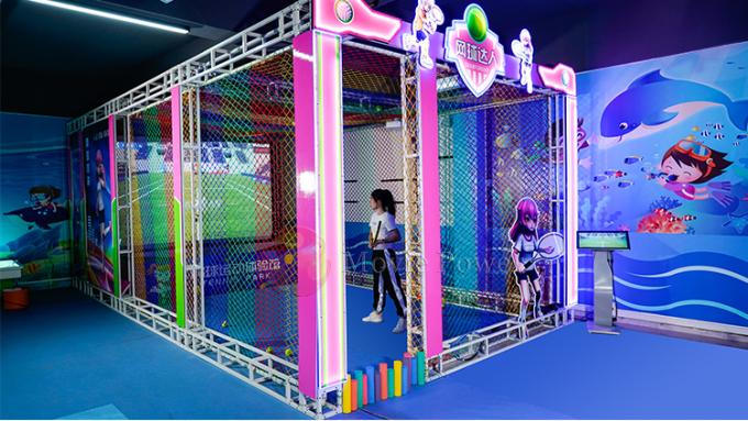 1대 선수 VR 테마 공원 어린이들 상호 작용하는 테니스 게임 가상 현실 기계 0