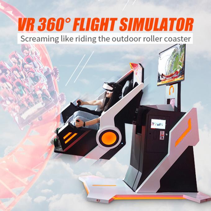놀이공원 공원 360 급 VR 롤러 코스터 모의 비행 장치 0
