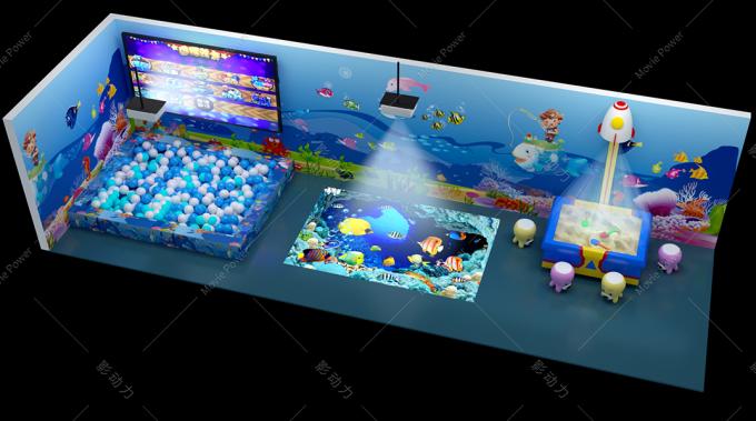 어린이들 몰입형 멀티 플레이어 상호 작용하는 3D 벽 돌기부 게임 0