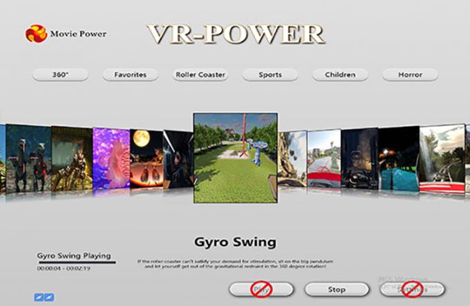롤러 코스터 놀이공원 아케이드 게임을 촬영하는 220V 9D VR 영화 시뮬레이터 사람들 4명 1