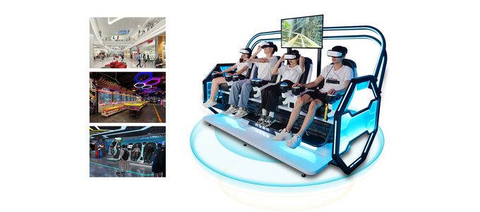 2.5kW 가상현실 롤러코스터 시뮬레이터 4석 9D VR 시네마 우주 극장 5