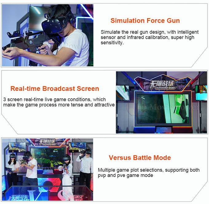 가상현실 장비 VR 촬영 게임기 9d VR 촬영 시뮬레이터 VR 촬영 아레나 멀티플레이어 4