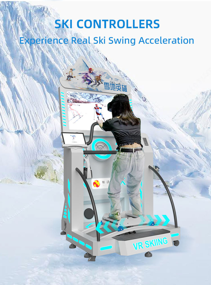 실내 스키 시뮬레이터 스노보드 시뮬레이터 9d 가상 현실 VR 시뮬레이터 기계 놀이공원 장비 3