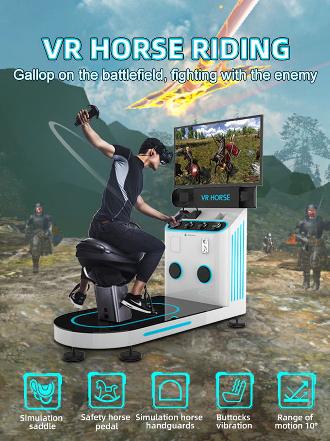 1 플레이어 9D 가상현실 시뮬레이터 승마 VR 게임 기계 동전 운영 0