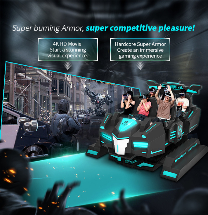 VR 테마파크 영화관 9d 가상현실 롤러코스터 시뮬레이터 6석 VR 게임 머신 4