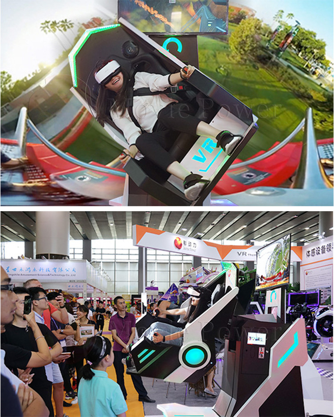 3D 9D VR 상영관 가상 현실 롤러 코스터 360 회전하는 Vr 의자 모의 비행 장치 게임기 1