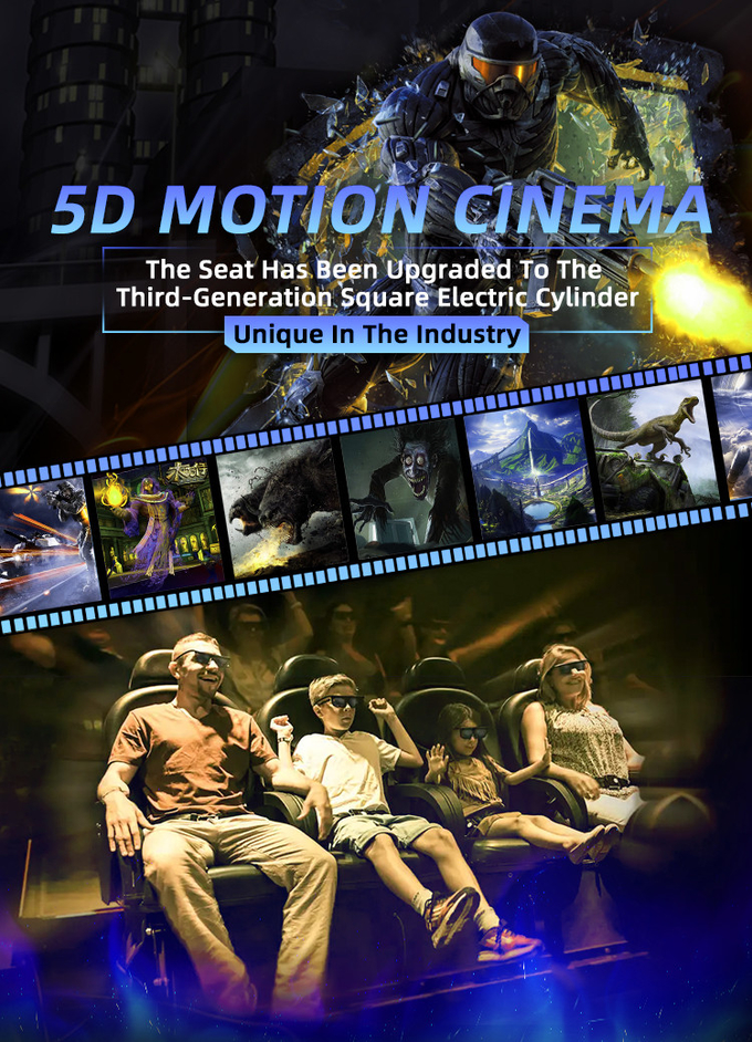 VR 영화 시스템 공급 업체 모션 시네마 의자 장비 4d 5d 7d 9d 6d 극장 다중 좌석 0