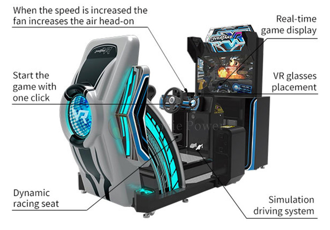 운전 시뮬레이터 9d Vr 게임 머신 자동차 레이싱 시뮬레이터 VR 가상 현실 테마 파크 장비 7