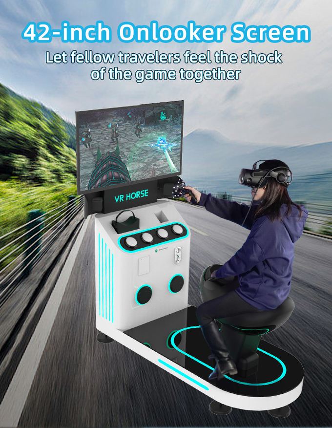 1 플레이어 9D 가상현실 시뮬레이터 승마 VR 게임 기계 동전 운영 4