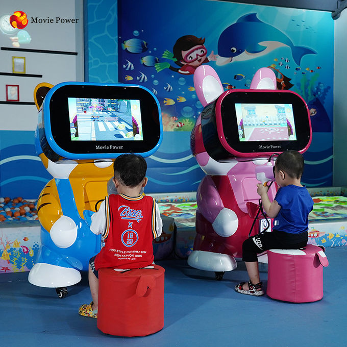 9D 가상 현실 아이들은 조종된 게임기 휴대 가능 VR 안경 VR 시뮬레이터를 주조합니다 1