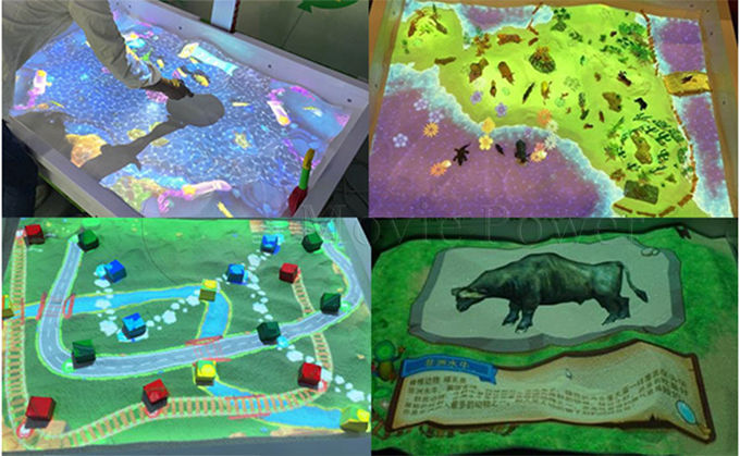 아이 실내 운동장 AR 상호 작용하는 게임 멀티플레이어 상호 작용하는 마술 게임 모래 상자 1