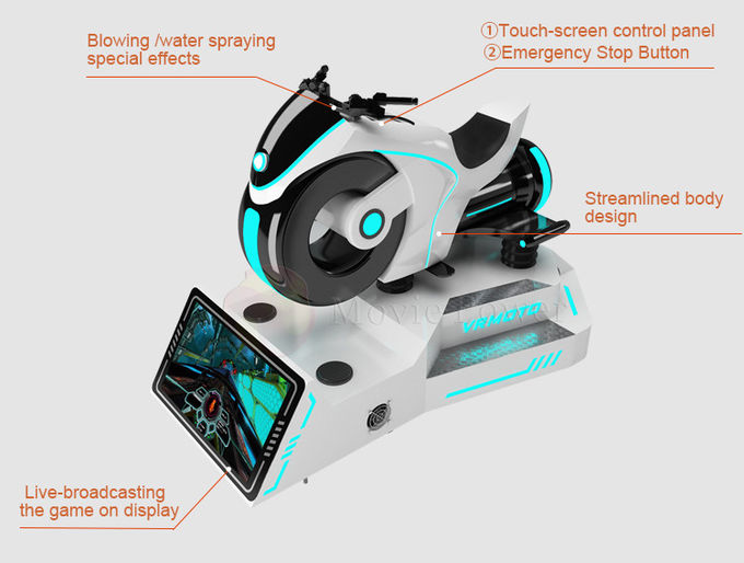 슈퍼 VR 오토바이 경주용 자동차 시뮬레이터 게임 9d 가상 현실 상영관 0