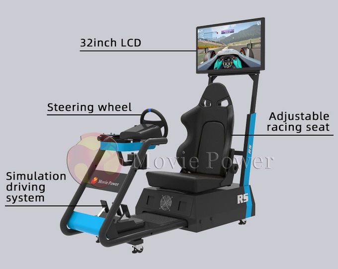 시뮬레이션 시트를 운전하는 시뮬레이터 자동차를 경주하는 쇼핑몰 엔터테인먼트 VR 1