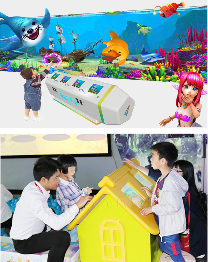 AR MR 사업 상호 작용하는 프로젝터 월 게임 아이들 교육 3D 비디오 게임 장비 0