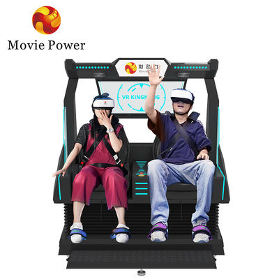 2석 롤러코스터 9d Vr 영화 시뮬레이터 모션 체어 가상 현실 게임 기계 아케이드