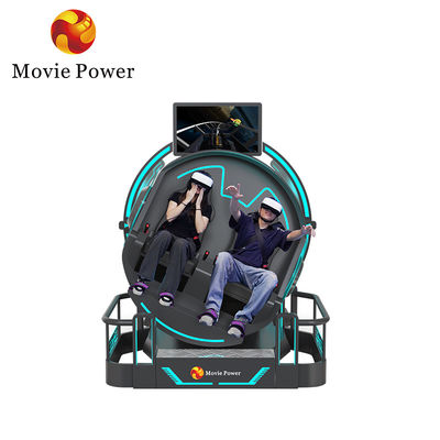 놀이공원 9D VR 시뮬레이터 2석 동전 운영 VR 게임 비행 극장 AR MR 엔터테인먼트