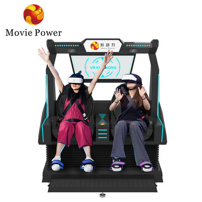 5.0KW 9d VR 영화관 2석 롤러코스터 VR 의자 아케이드 4d 8d 가상 현실 시뮬레이터 촬영