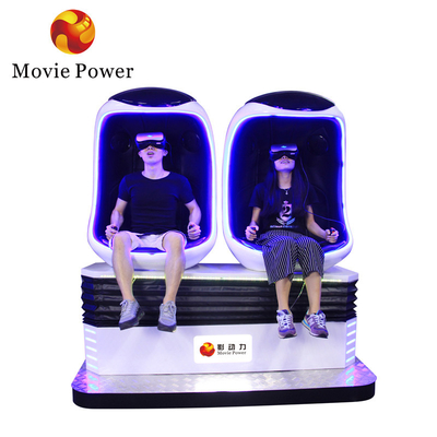 2인 가상현실 9d 에그 체어 VR 롤러 코스터 게임 기계
