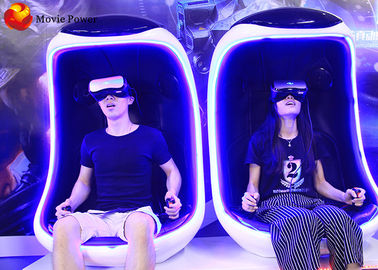 마술 9D VR 계란 시뮬레이터 두 배 좌석 VR 롤러코스터 실내 오락