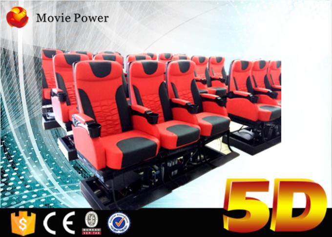 4d 동의 의자를 가진 유압과 전기 시스템 5D 영화관 극장 자극자 0