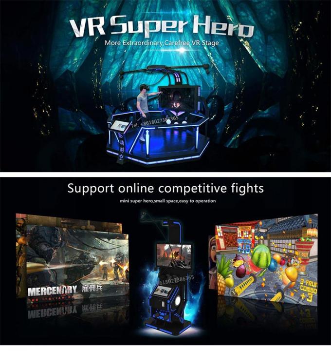 HTC Vive 9D VR 서 있는 공간 게임 플랫폼/상호 작용하는 VR 총격사건 게임 기계 0