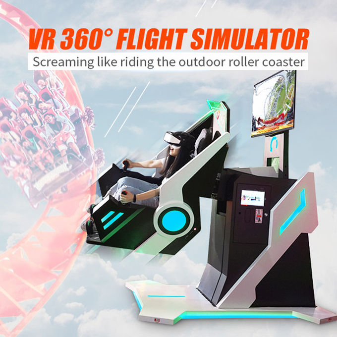 게임 센터를 위한 동적 동작 9d VR 놀이기구 가상 현실 롤러 코스터 9D VR 360 시뮬레이터 0