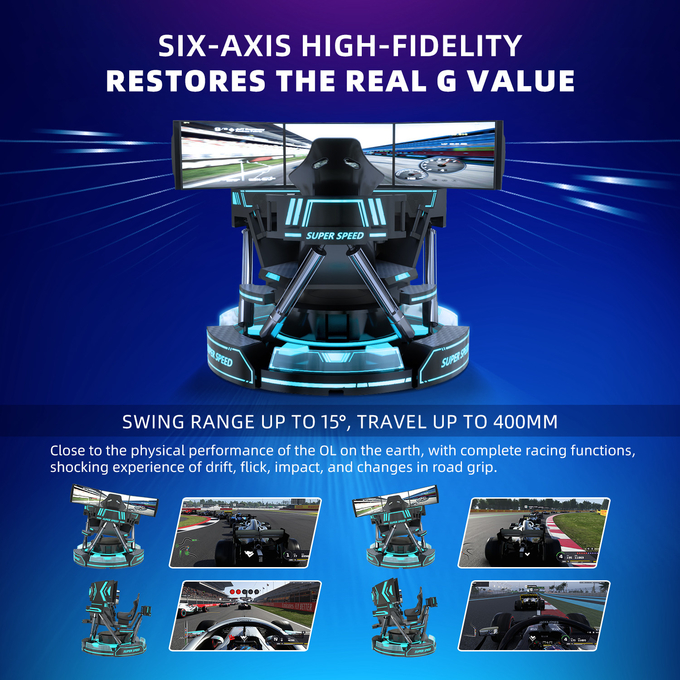 시뮬레이터 상업적 9D VR 최고 속도 자동차 게임 장비를 경주하는 도매 가격 VR 5